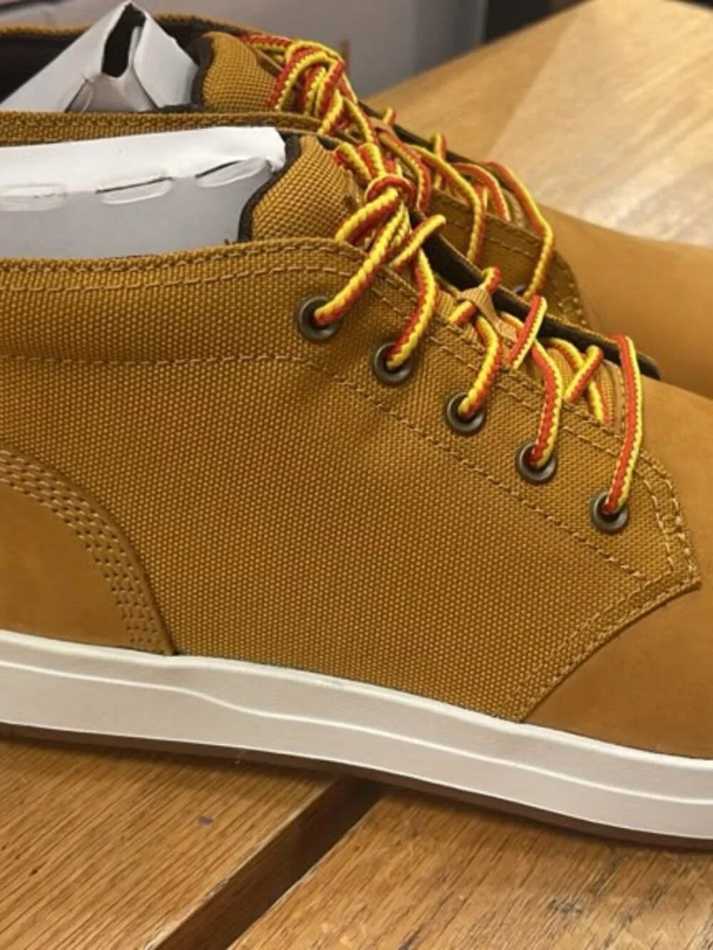 TIMBERLAND MEN'S DAVIS SQUARE MID LACE SNEAKER WHEAT 1A10I3-231 ALL SIZES